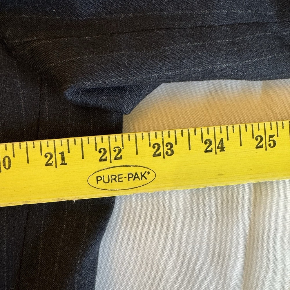 Joseph Jos A Bank Men Wool Cashmere Gray Sport Suit Jacket Blazer Pin Stripe 41L - Picture 13 of 16
